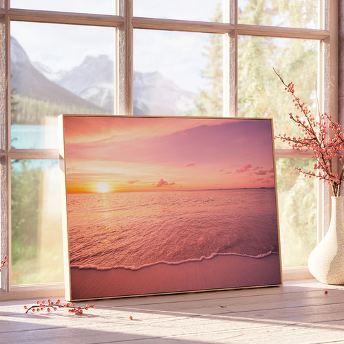 Amazon.co.jp: 3枚 広い夏のビーチ 絵画 インテリア ポスター