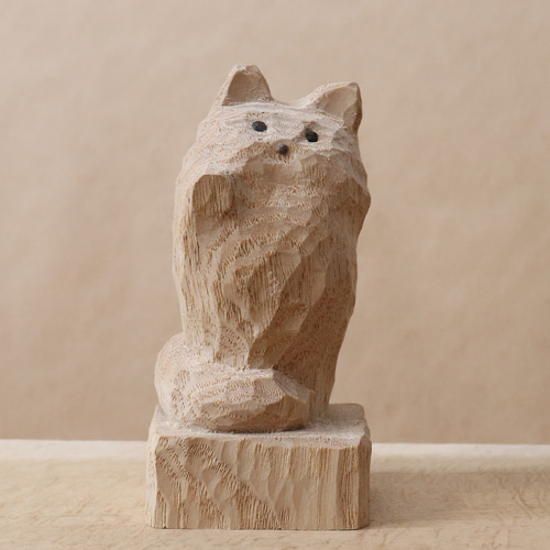 木彫りの招き猫 ビッグサイズ 35センチ 美品 2025年最新】Yahoo