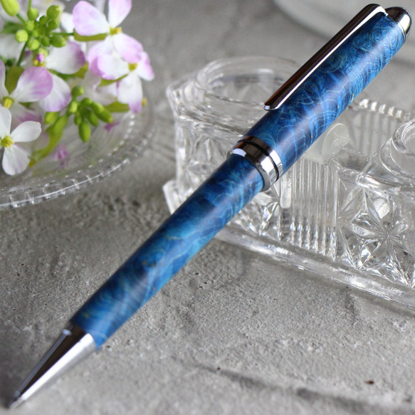 メープルスタビライズドウッド藍色BP（ボールペン） スタビライズド