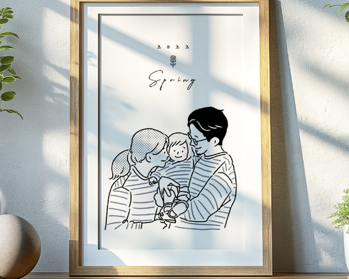 額付き♡Welcomeボード・似顔絵・Weddingボード 0_c154a3909d54743e4d9860a8e4c1