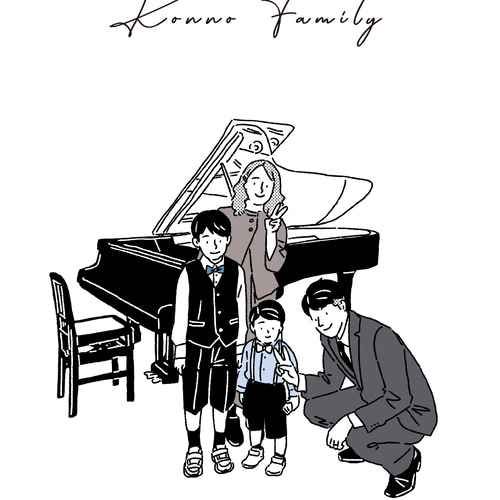 シンプル画】イラスト 結婚式 ウェルカムボード 似顔絵 wedding