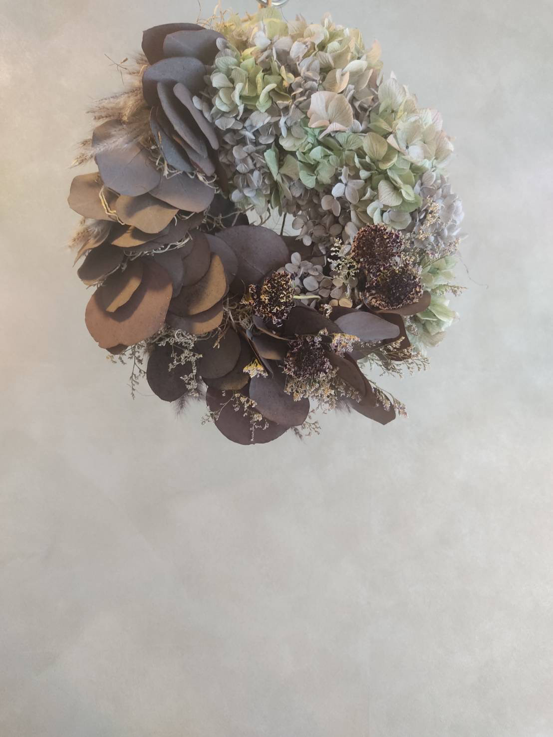 紫陽花✖️ユーカリのハーフリース　（M）