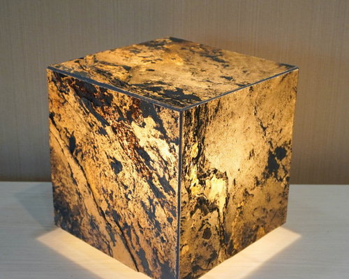 石材照明・インテリア照明 STC200-002 StoneCube-Light ラスティック 