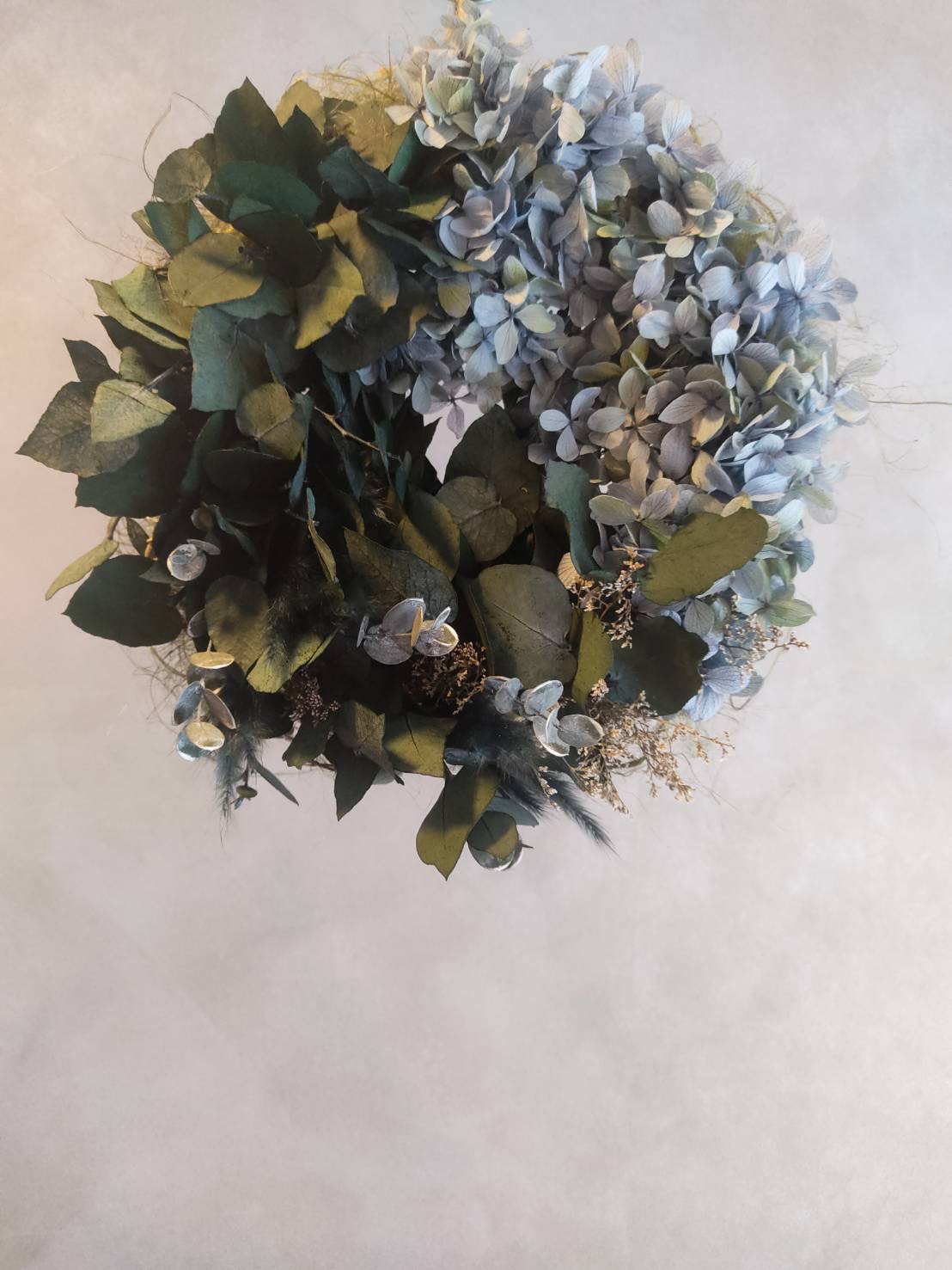 紫陽花✖️ユーカリ　ハーフリース（S）