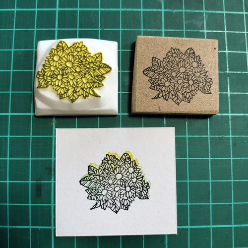 けしごむはんこ＊ひまわり 消しゴムはんこ ひまわり - メルカリ