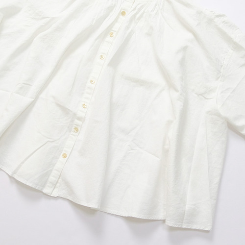 コットンリネン バックギャザーブラウス vent blanc RE-1908