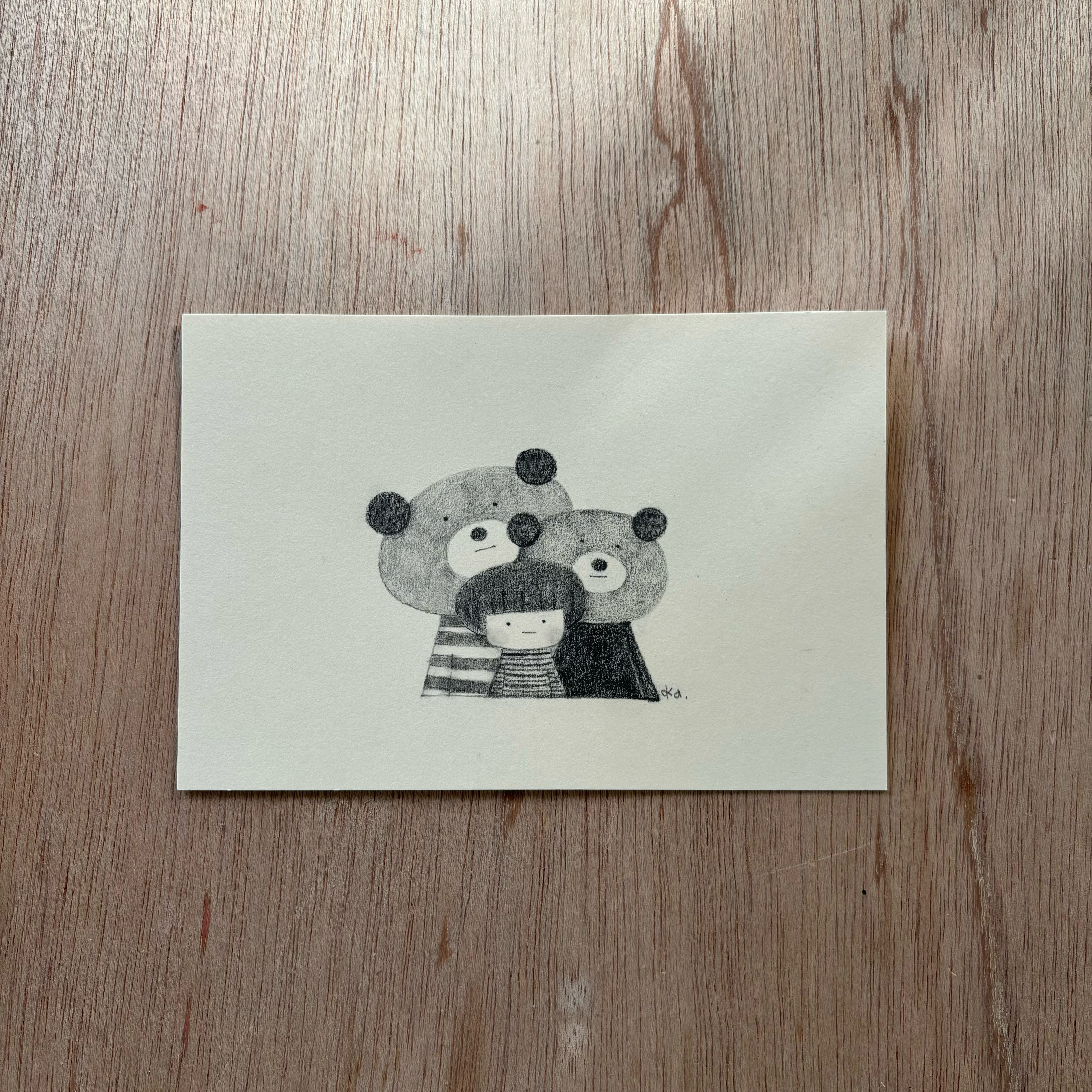 「ともだちって」鉛筆画　原画　送料無料 13,140円