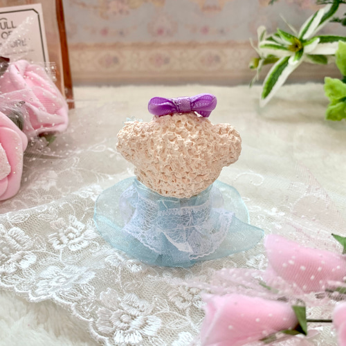 手染め薔薇ドレス くま アロマストーン