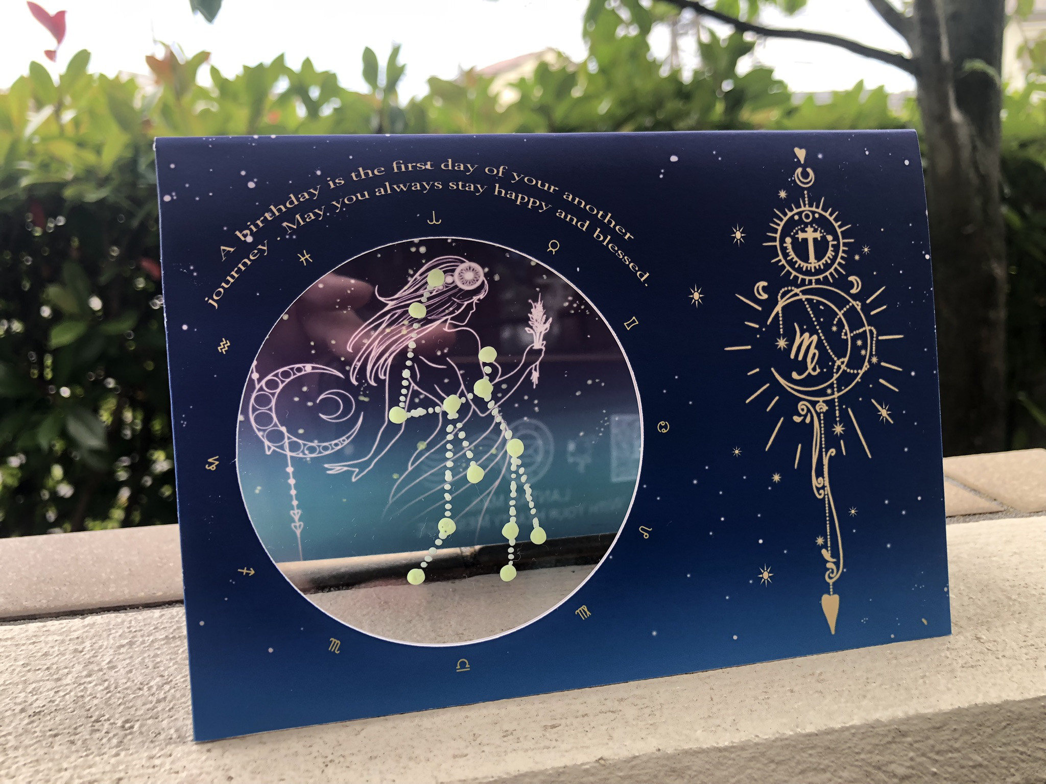 VIRGO おとめ座メッセージカード -光る星座カード- メッセージ