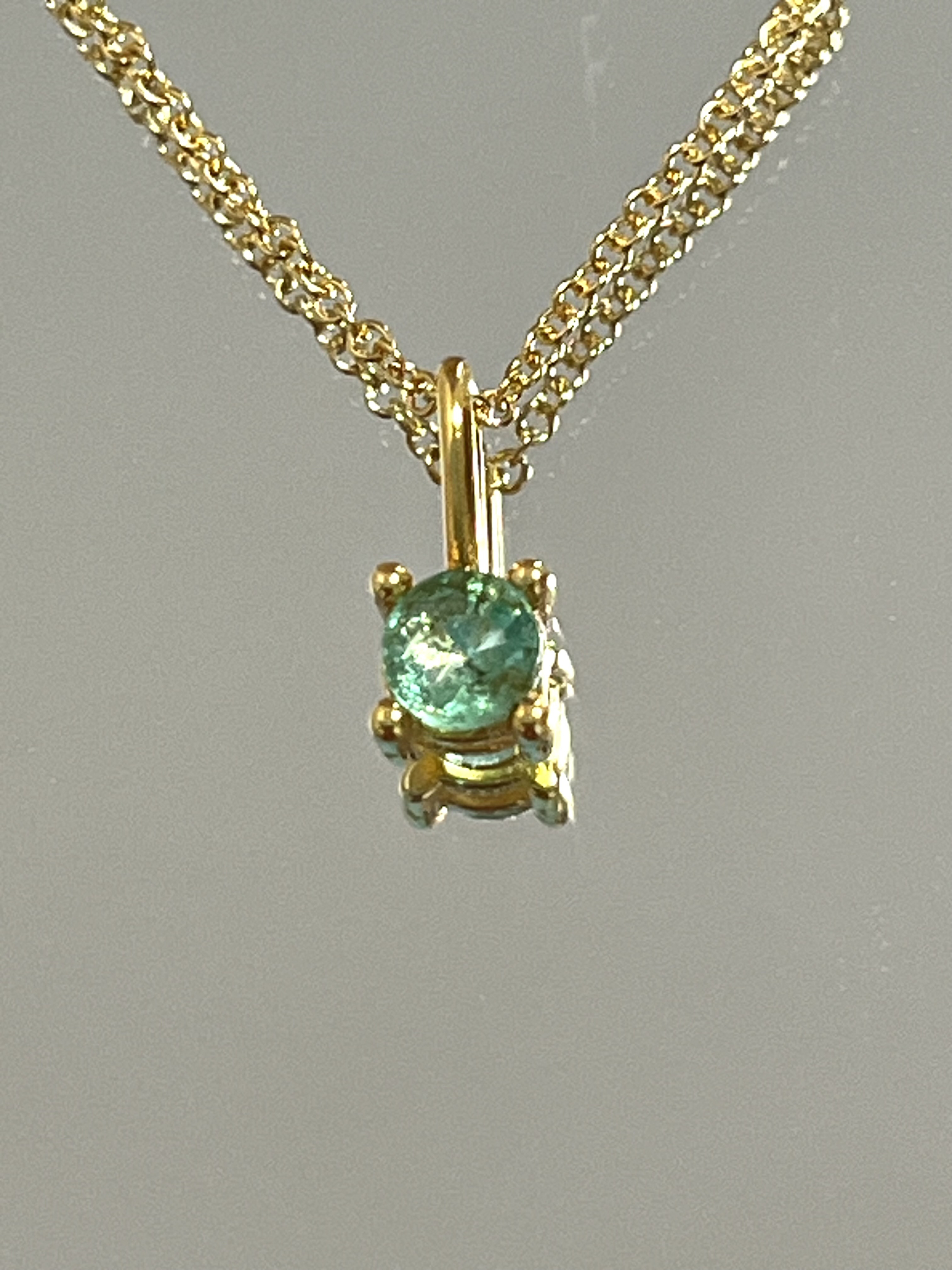 エメラルドのネックレス　14kgf