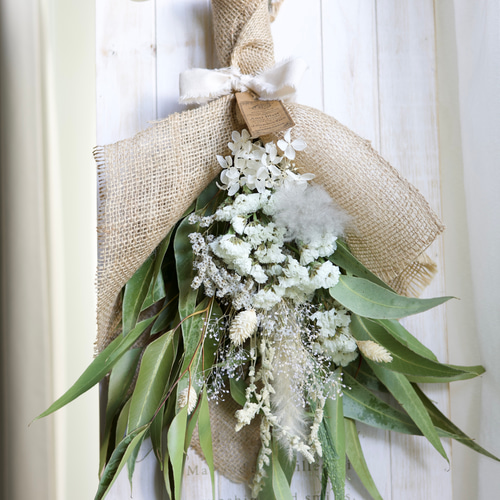 ドライフラワーホワイトスワッグ ドライフラワー Antiqua Blast 通販  