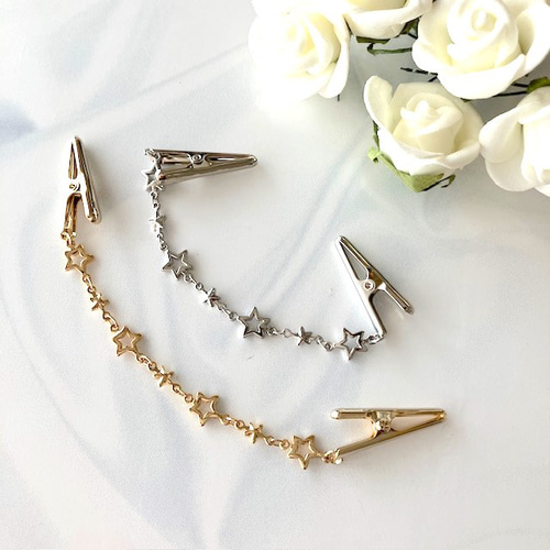 装いのポイント ラブバードのストールクリップ、カーディガンクリップ