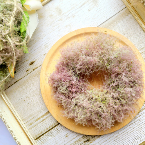 【SALE】ナチュラル♪スモークツリー⋆︎*ホワイト系ハーフリース⑅︎* SALE】ナチュラル♪スモークツリー⋆︎*ホワイト系ハーフリース⑅︎*