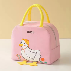 新色追加！可愛いアヒルの保冷バッグ　バッグ　エコバッグ　ナチュラル　カジュアル　夏バッグ　動物ギフト　お弁当　キッズ 7枚目の画像