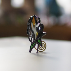 「宝石みたいなバラのつぼみ・黄色」ステンドグラス・アンティークガラス・窓辺にちょこんとシリーズ 5枚目の画像