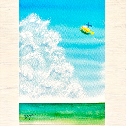 透明水彩画「森の中の天使たち」3枚セット イラスト ポストカード 神秘