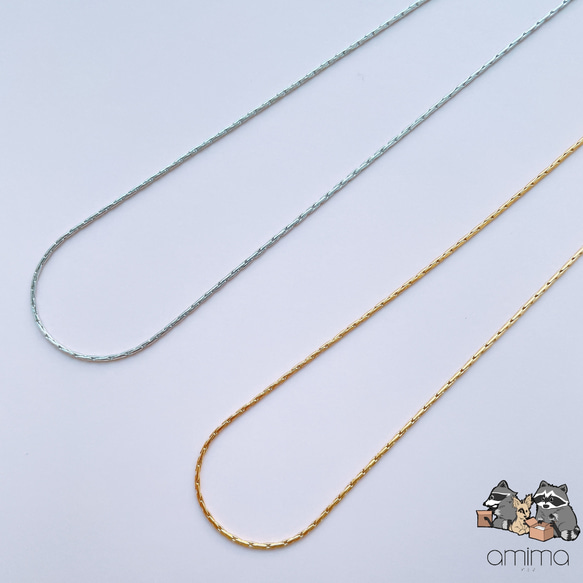 《サージカルステンレス316L》　極細　上品　スネークチェーン　ネックレス　金属アレルギー対応　つけっぱなしok　 3枚目の画像