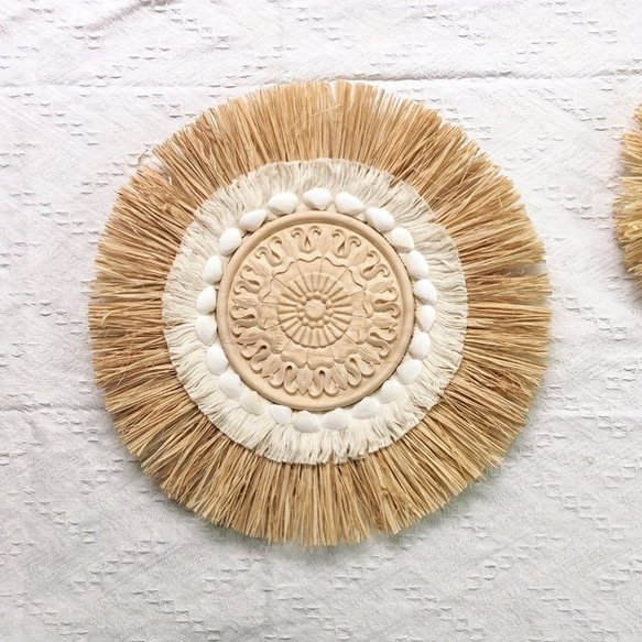 わらの壁装飾 北欧 ボヘミアンスタイル クリエイティブホームステイ