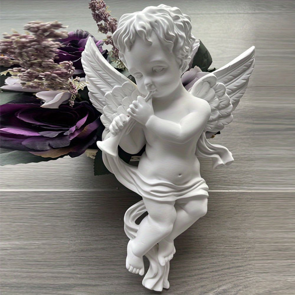 リトルエンジェル 壁掛け装飾 彫刻 背景 レリーフ装飾 ポリウレタン