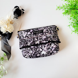 フリル付きキルティングポーチ ポーチ funwari-mi 通販 17814081