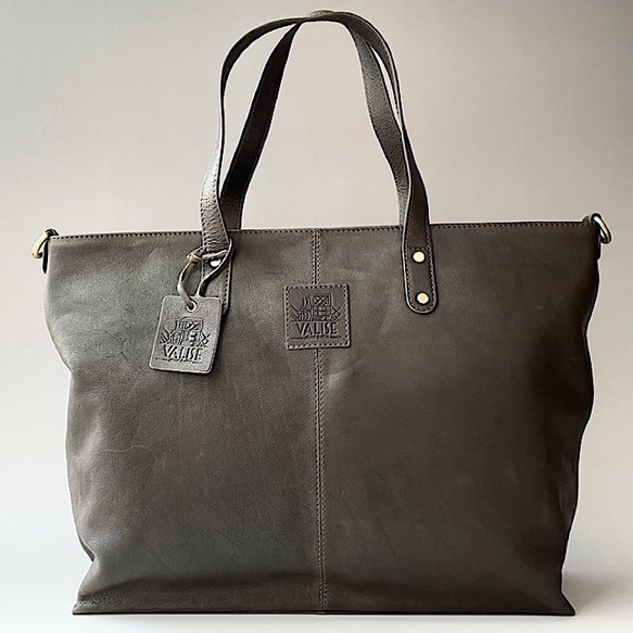 英国デザイン牛革かばんValise トートIII レーシンググリーン バリス