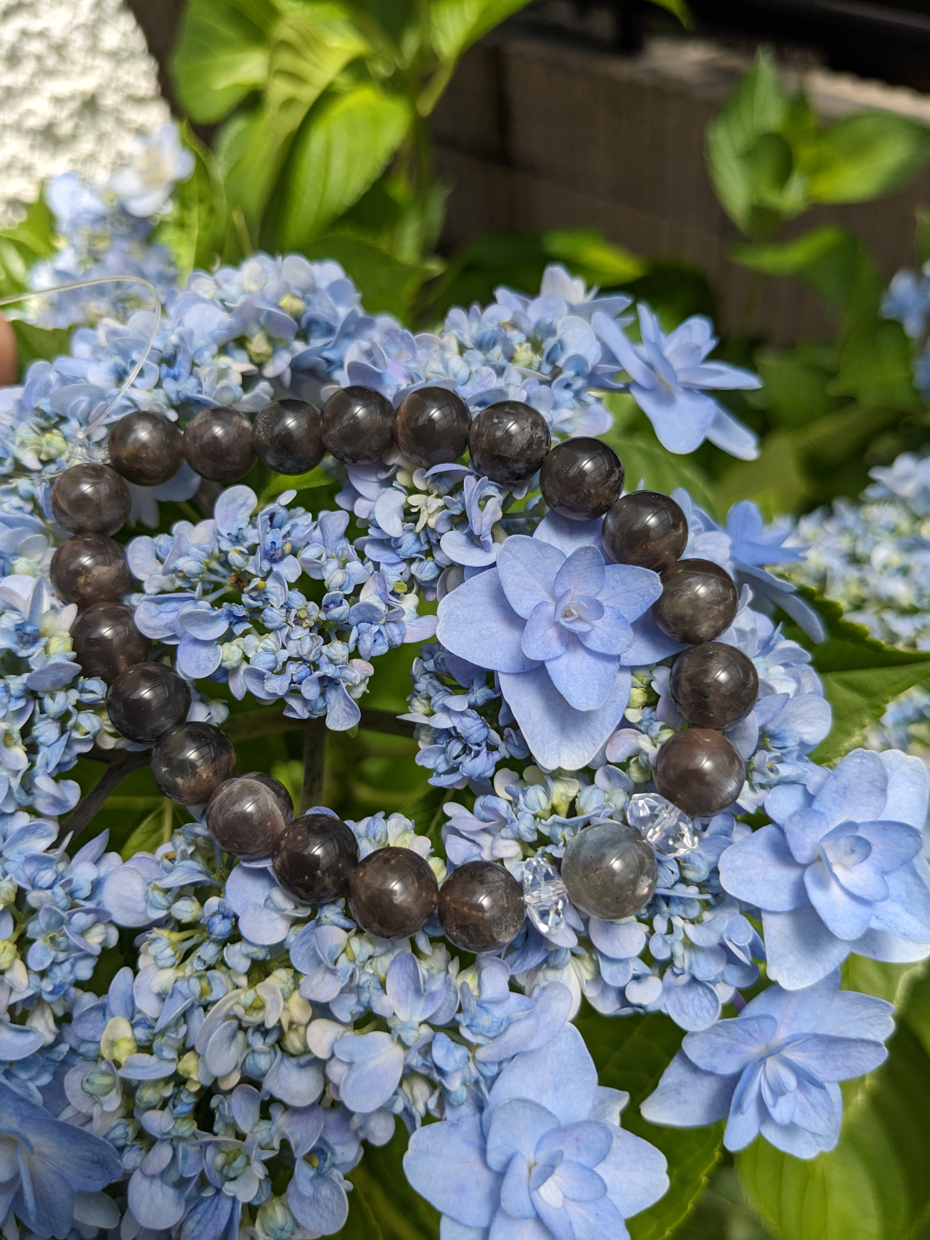 【送料無料】人生の羅針盤★自信と自立心のお守りに！スキャポライトとラブラドライトのブレスレット