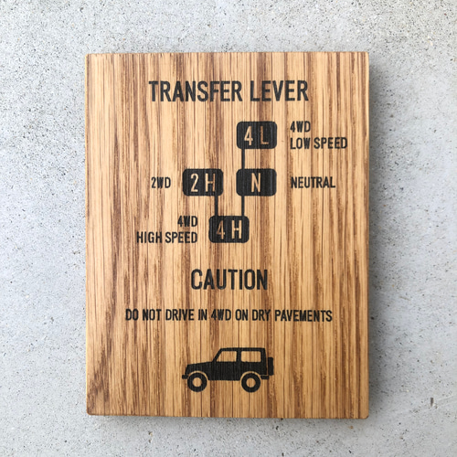 JIMNY ウッド　シフトパターンプレート　木材ブラックチェリー　ハンドメイド JIMNY ウッド シフトパターンプレート 木材ブラックチェリー