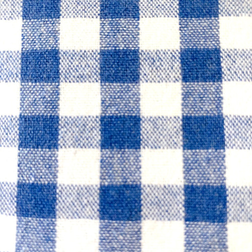 ギンガムチェック柄 ブルー がま口長財布 ハンドメイド がま口 文鎮