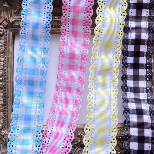 送料無料♡新作♡【1m×4色セット♡幅30mm】切り抜きレース♡グログラン 