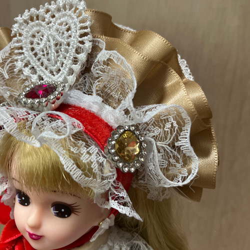 リカちゃん服　アンティーク風ドレス　２点セット　ハンドメイド リカちゃん ドレス ドールドレス 人形服 手作り licca ハンドメイド