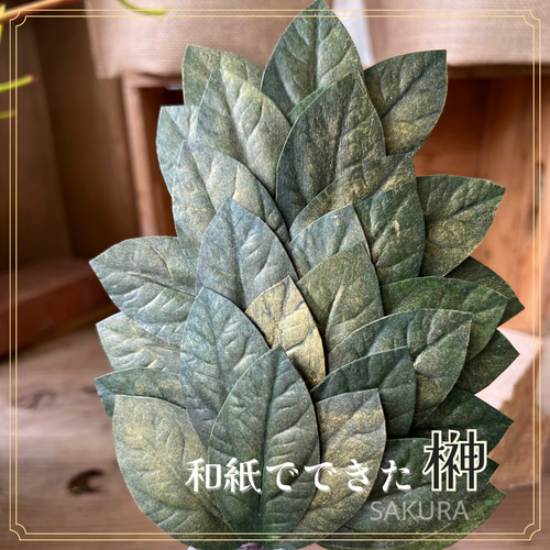 ラッピング可】【受注制作注文】越前和紙 榊（さかき）大_全部天然素材