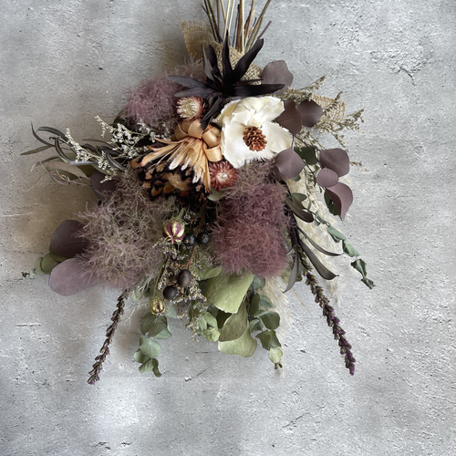 スモークツリー◇スモークツリースワッグ◇ナチュラル スモークツリー◇スモークツリースワッグ◇ナチュラルスワッグ