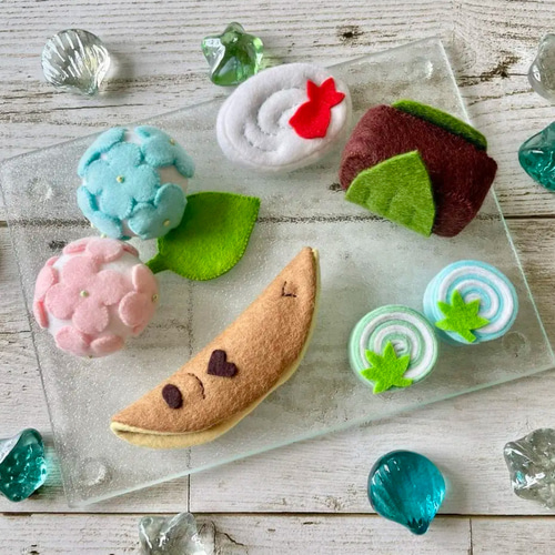 夏の和菓子♡フェルトままごと その他インテリア雑貨 SALLY3Y 通販