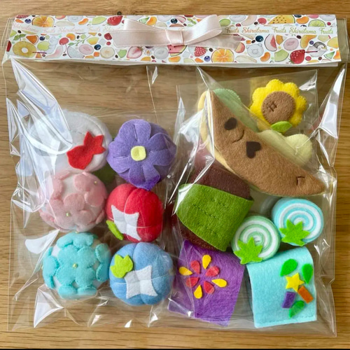 【フェルト和菓子オーダーページ】フェルトままごと 夏の和菓子♡フェルトままごと その他インテリア雑貨 SALLY3Y 通販