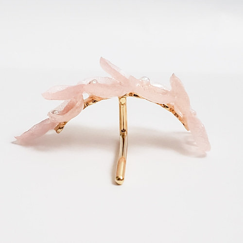 あじさいレジンのポニーフック～pink～ ポニーフック・ヘアカフス