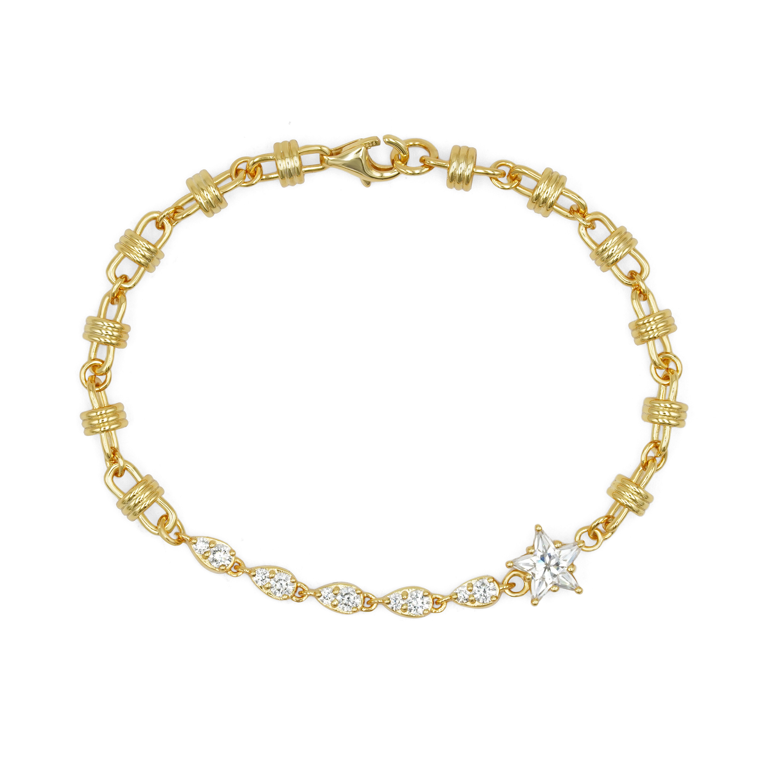 スターライトモアサナイトブレスレット 即発送可 20240624-46