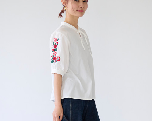メゾピアノ　長袖　刺繍　シャツ　ブラウス　白　みみぽぽ　リリココ　女の子 メゾピアノ 長袖 刺繍 シャツ ブラウス 白 みみぽぽ リリココ