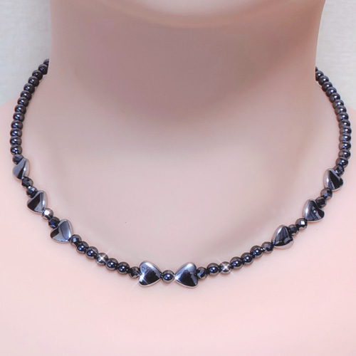 テラヘマネックレス　テラヘルツ GOLD STONE テラヘルツ鉱石 本物 ネックレス ハート ヘマタイト 効果