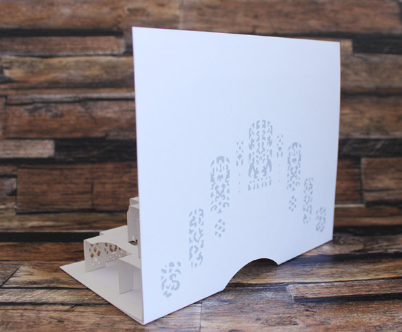 完成品【ポップアップカード】窓の街オルタ 4枚目の画像