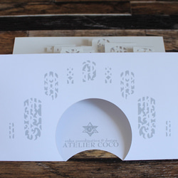 完成品【ポップアップカード】窓の街オルタ 5枚目の画像