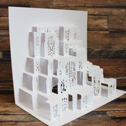 完成品【ポップアップカード】窓の街オルタ 3枚目の画像