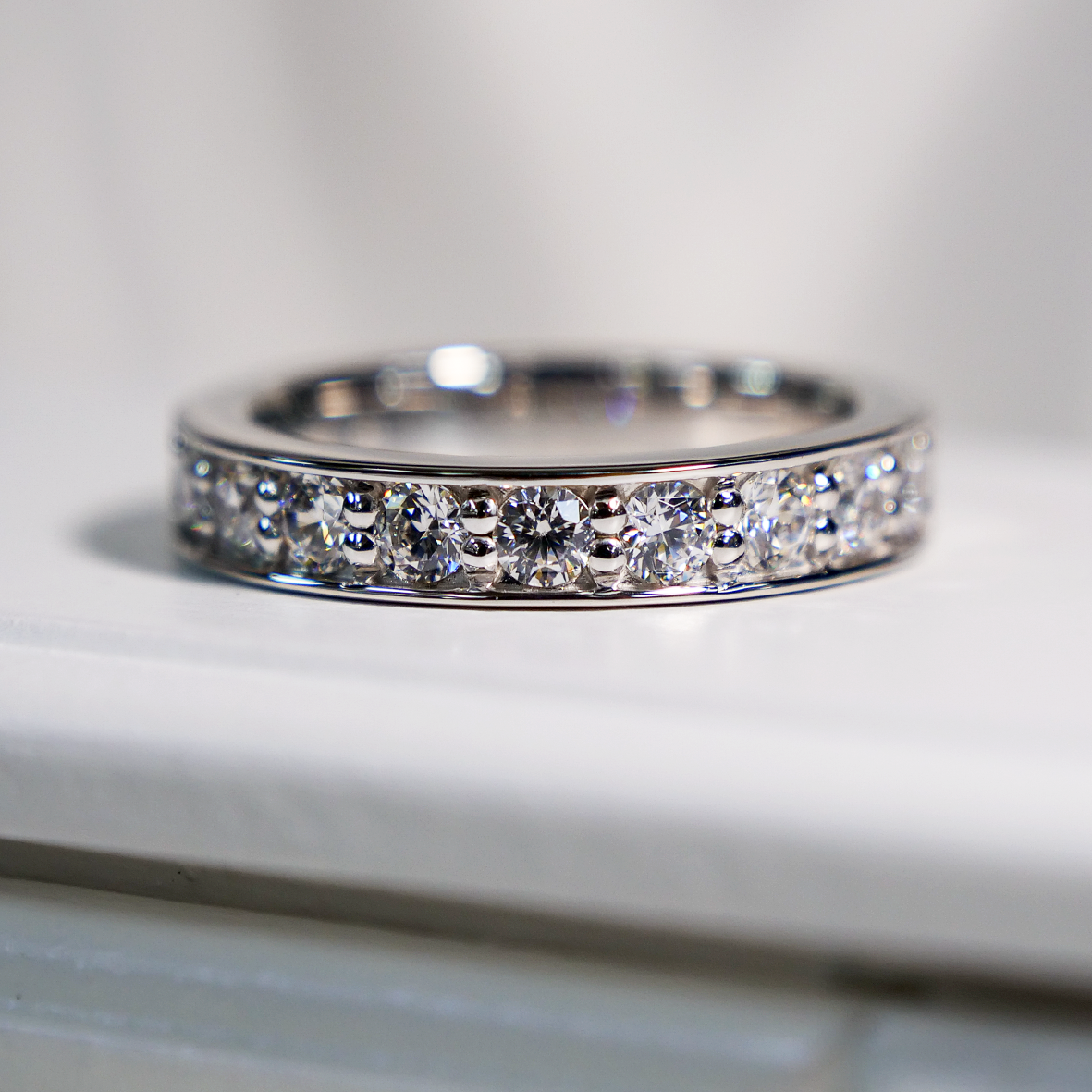 エタニティ エタニティリング エタニティ―リング エタニティリング+ダイヤ エタニティリング+モアサナイト 大粒ダイヤ