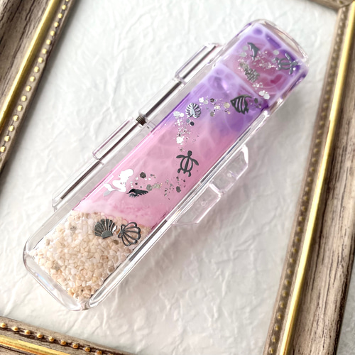 ♡展示品♡10押し花 印鑑ケース レジン ハンドメイド