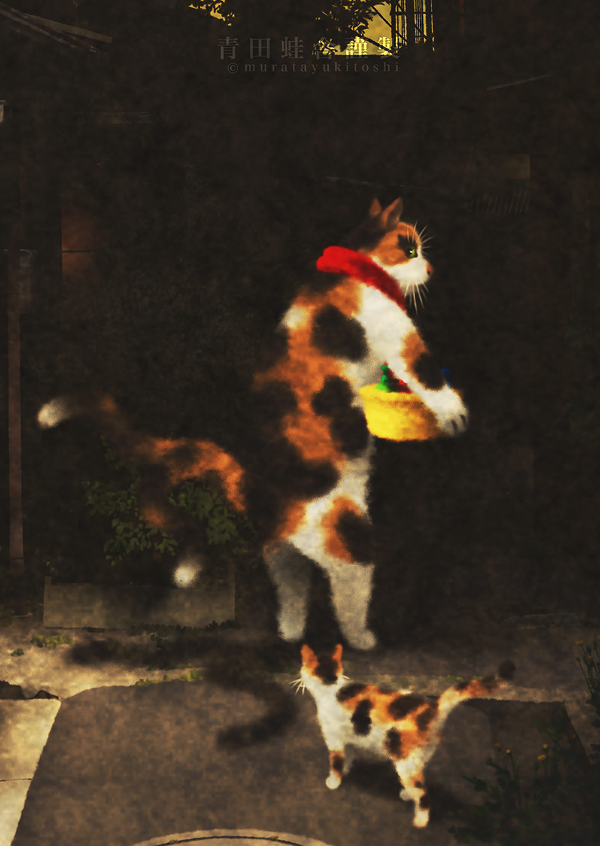 猫又親分 : ジクレー版画 ／ Nekomata Boss : Giclee Print