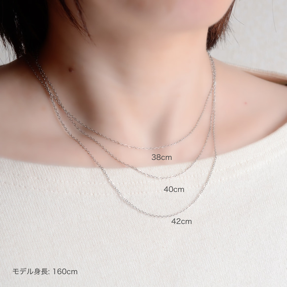 隨時佩戴！淡水珍珠單鑽項鍊，醫用級不鏽鋼錶帶，白色，精緻，單色 第13張的照片