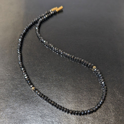 アンドループ typeプライド3 ネックレス ブラックスピネル K18ゴールド使用 スポーツネックレス ギフト 京海堂 4枚目の画像