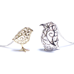 銀のペンギン・ペンダントSV925【PioParakee】silver penguin pendant 2枚目の画像