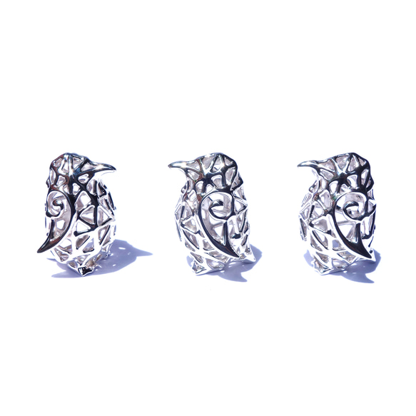 銀のペンギン・ペンダントSV925【PioParakee】silver penguin pendant 8枚目の画像