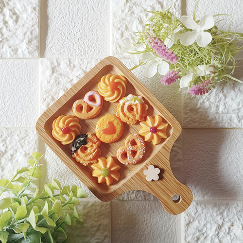 New!!☆ミニチュア☆クッキー トレイセット ☆インテリア 食品サンプル