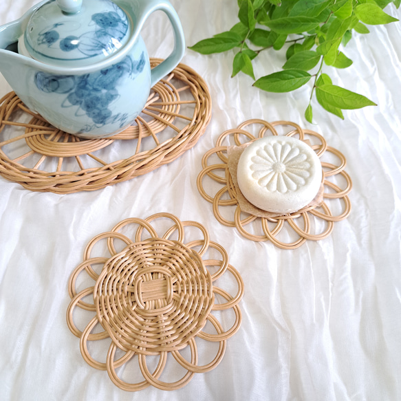 ラタンプレート(2枚) ラタンプレート2枚